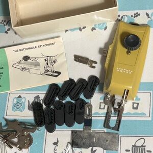 Kenmore Buttonholer and Attachments